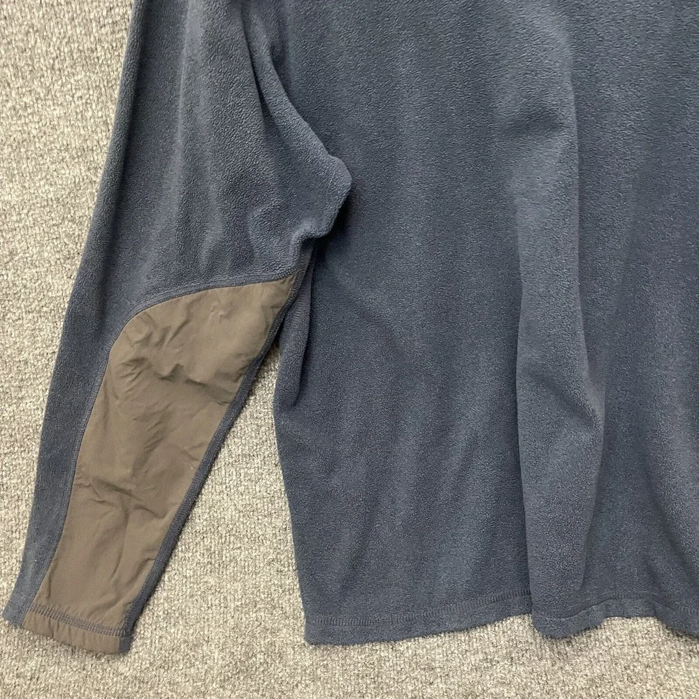 The North Face Sweater Mens Fleece 1/4 Zip Pullover Chimborazo Blue Gray XL
